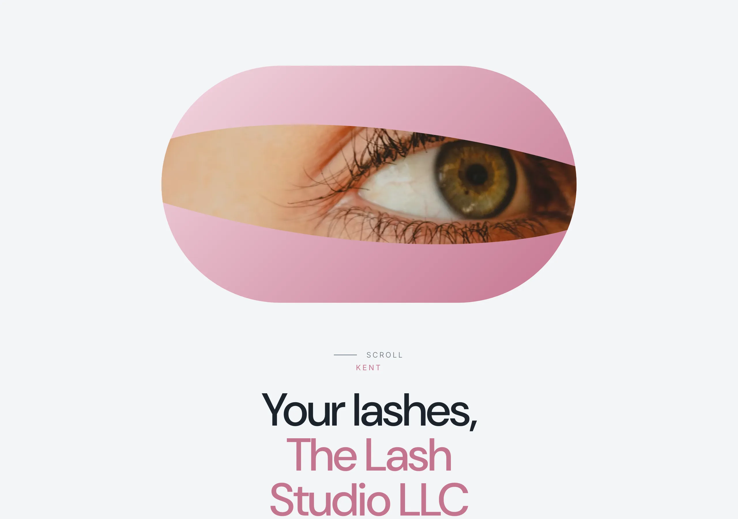 Signature website design for Lash Studios