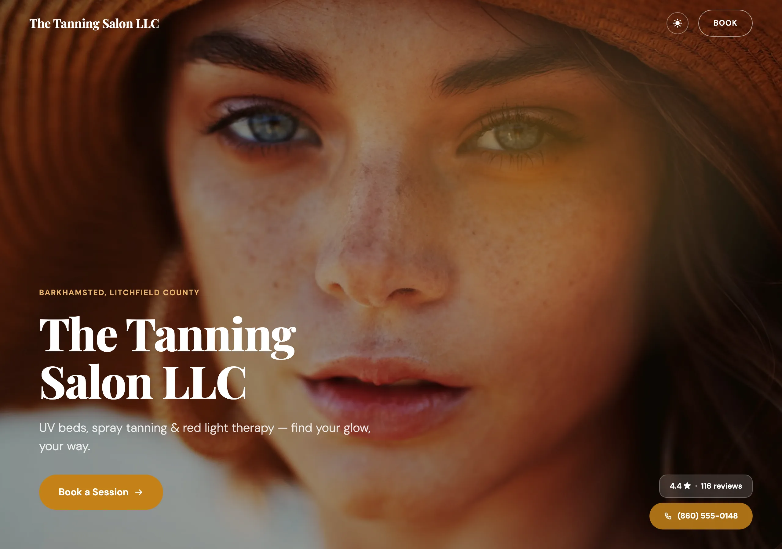 Signature website design for Tanning Salons